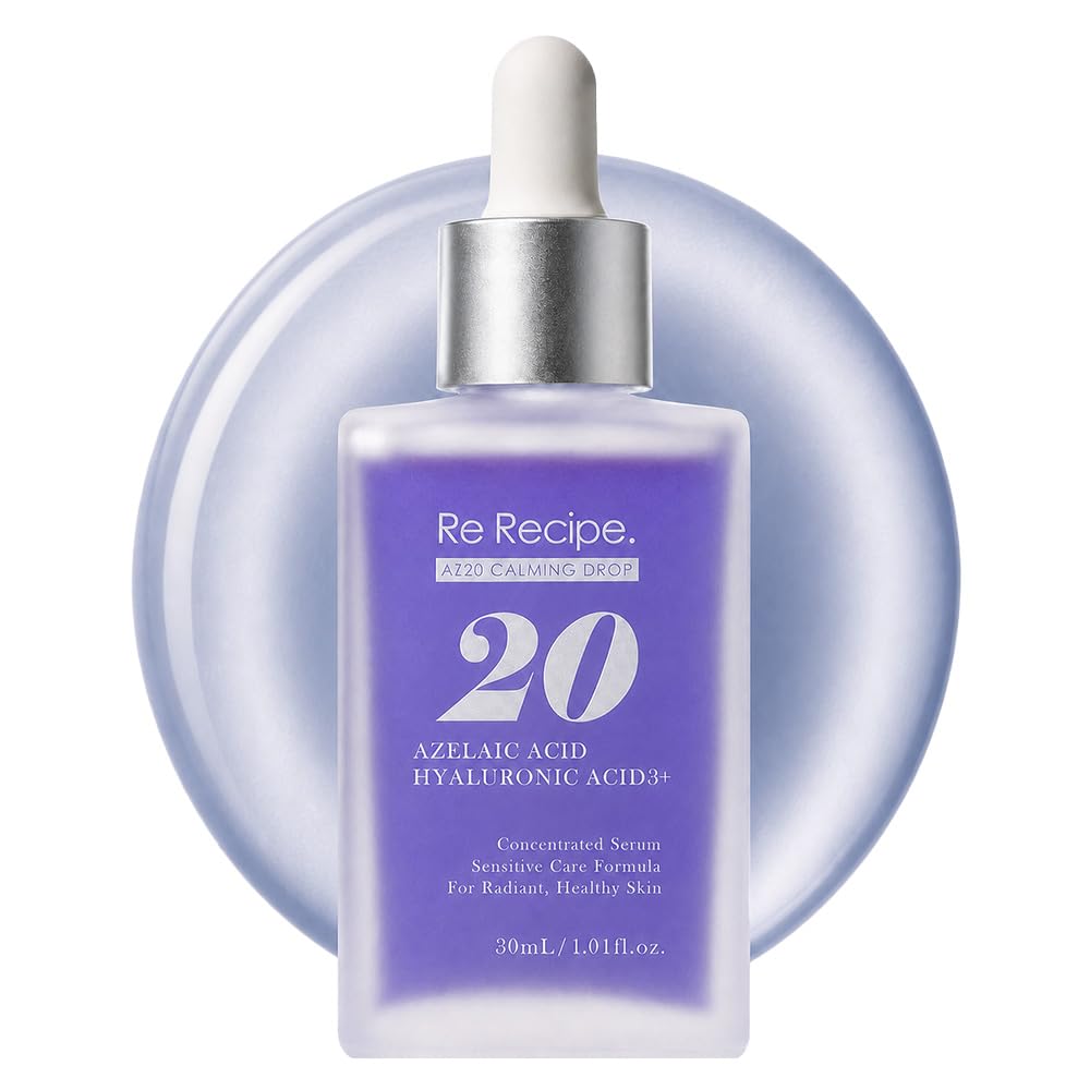 Azelaic acid derivative Contains hyaluronic dipotassium and Suitable for and sensitive AZ20 Calming Drop Re 20% serum. acid, glycyrrhizate, allantoin.