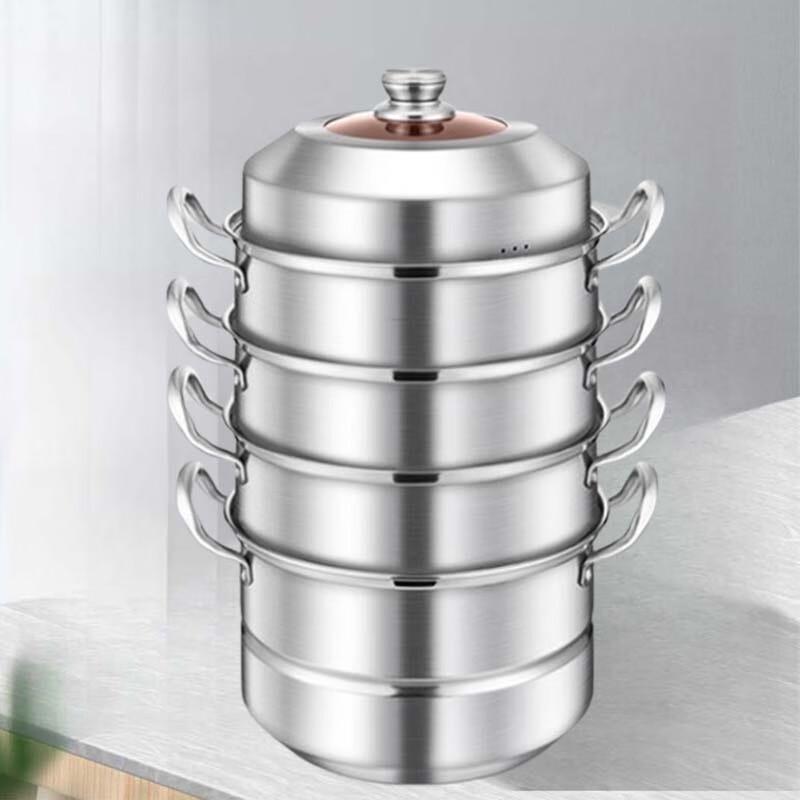 Sule 304 Rustfritt Stål 5-Etasjes Kommersiell Dampkoker, 32 cm