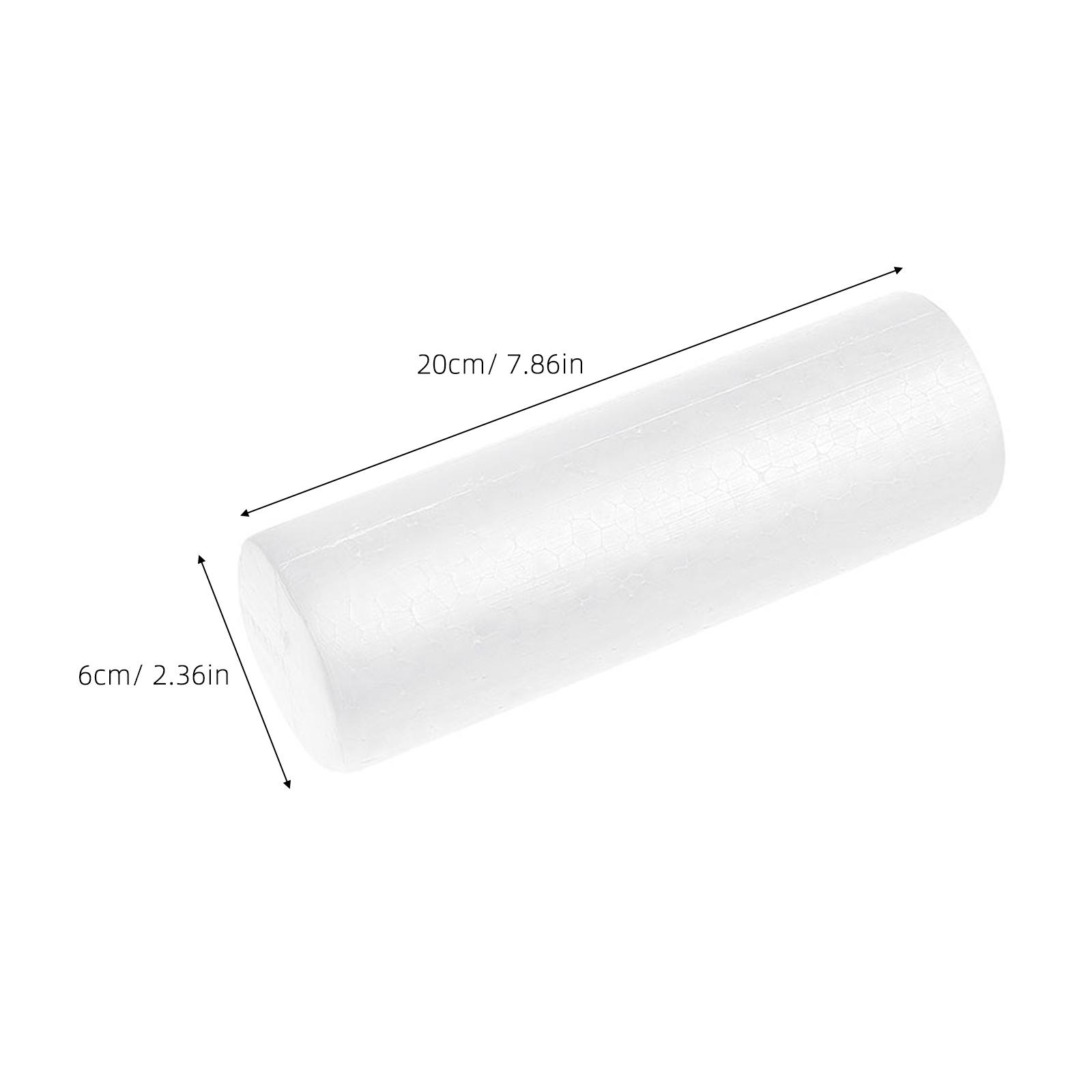 

6pcs Foam Cylinder Decor For Diy Craft Tabletop Christmas Decoration Multi-Use Cylinder Adornment School Projects Home Festival 12.5X3.5X3.5CM