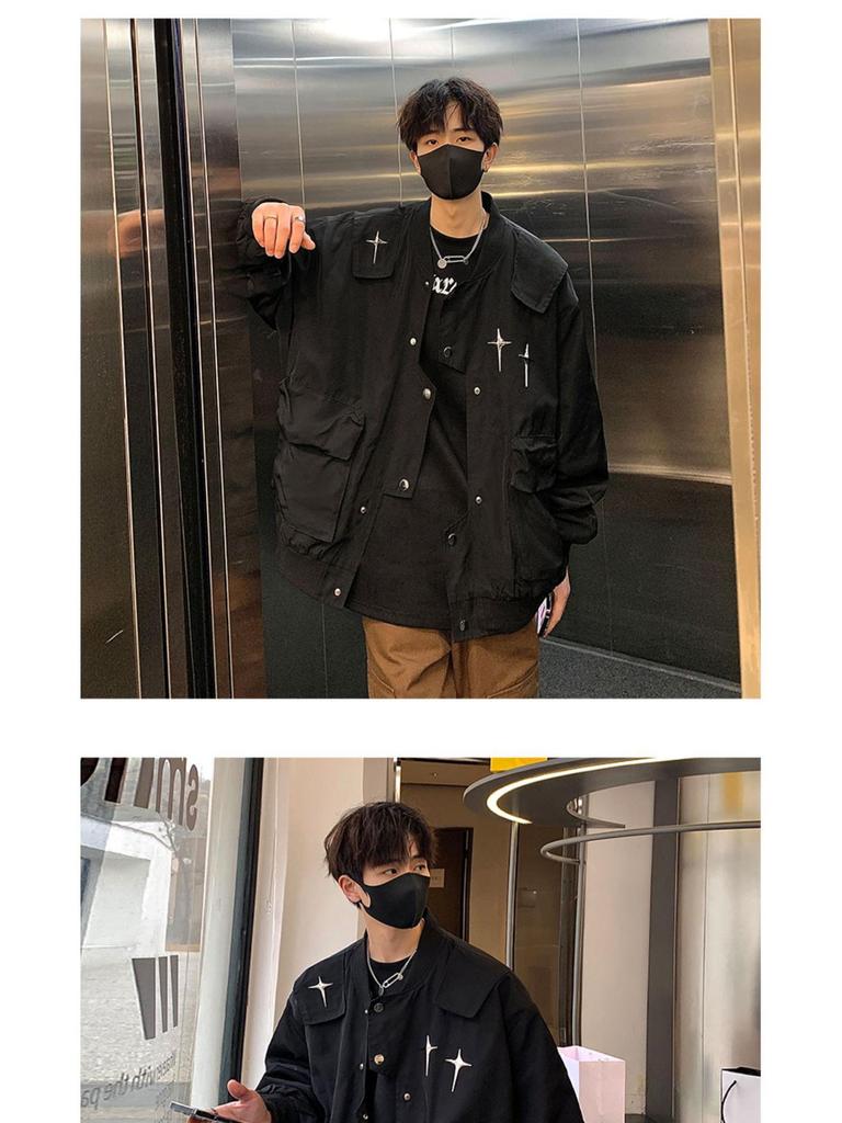 2023 Men's Retro Bomber Jacket: Vintage Baseball, National Tide, Hip Hop Couple Style