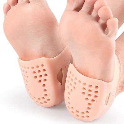 1Pairs Silicone Heel Protectors Metatarsal Pads Forefoot Gel Heel Pad Plantar Fasciitis Foot Pain Relieve Blister Protector