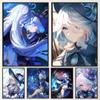 1pc Popular Anime Game Cute Girl Furina Genshin Impact Poster HD Posters Home Room Bar Cafe Decor Art Wall Painting Picture