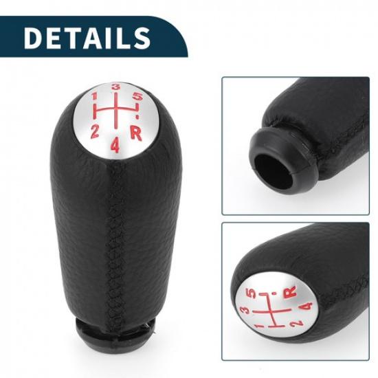 5 Speed Gear Shifter Knob No8200079112 for Renault Clio II 98-05 Faux Leather