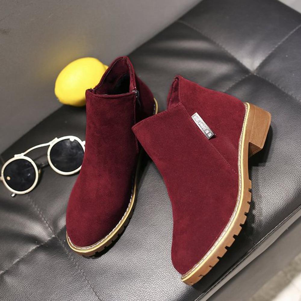 Botas de ante de moda para mujer comprar a buen precio — entrega gratuita,  reseñas reales con fotos — Joom