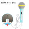 Microfono Cablato Leggero Macchina per Cantare Casa Bambini Giocattolo Musicale Facile da Usare Senza Batteria Portatile Microfono Portatile