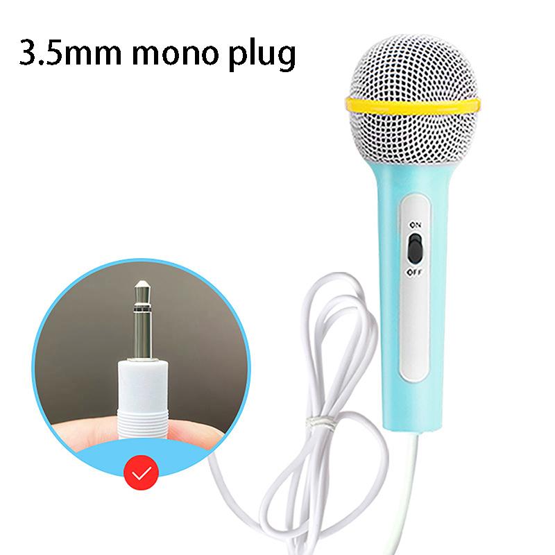 Microfono Cablato Leggero Macchina per Cantare Casa Bambini Giocattolo Musicale Facile da Usare Senza Batteria Portatile Microfono Portatile