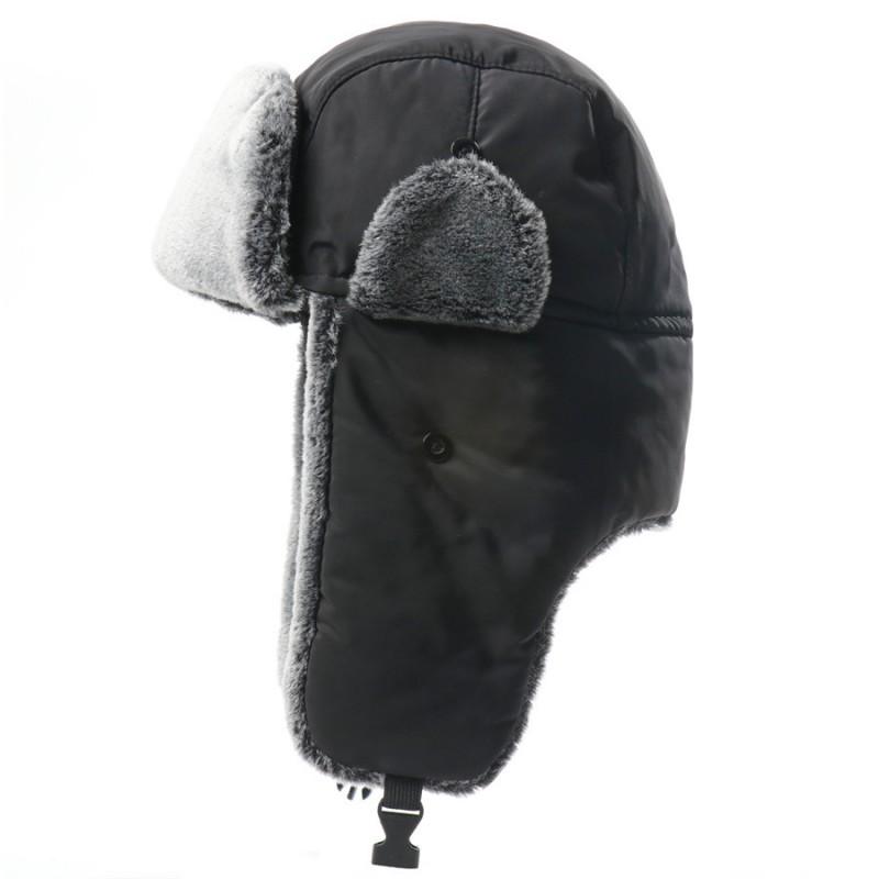 Winter Warm Fleece Lined Beanie Hat Men Women Windproof Water Resistant Outdoor Ski Cap With Ear Protection