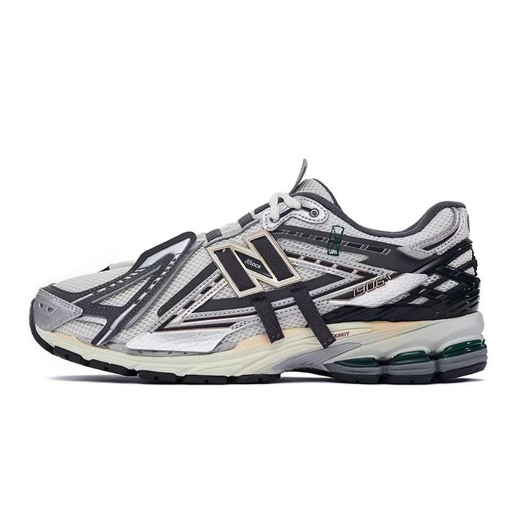 New Balance 1906 Abrasion Resistant Low Top Running Shoes Men's Black White Gray Red M1906AD(Team80-S-BOX)