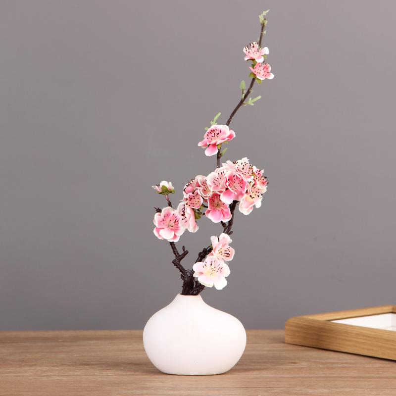 Mini White Matte Ceramic Vase for Dried Flowers - Nordic Hydroponic Home Decoration