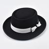 Cappello Jazz in Feltro a Tesa Arrotolata Vintage per Uomo Donna Cappello Pork Pie a Tesa Corta Cappello Trilby Fedora da Gentleman