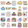 50Pcs/Set Back To School Stickers DIY Fashion Waterproof Doodle Decals Stickers
