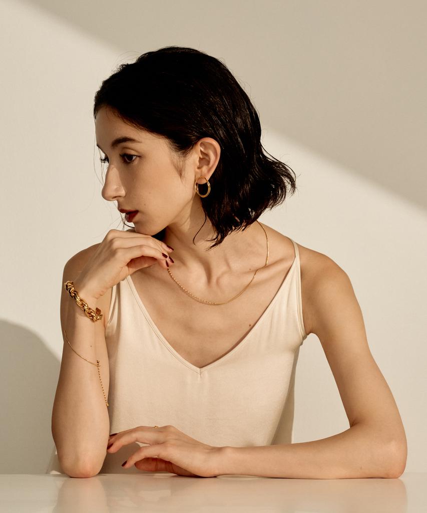Novice Tokyo Double Nuance Circle Pierce / Gold