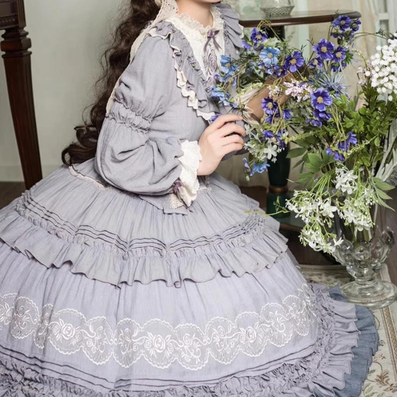 Loli Talla Grande Lolita Vestido OP Elegante Diario Estilo Lolita CLA Hada
