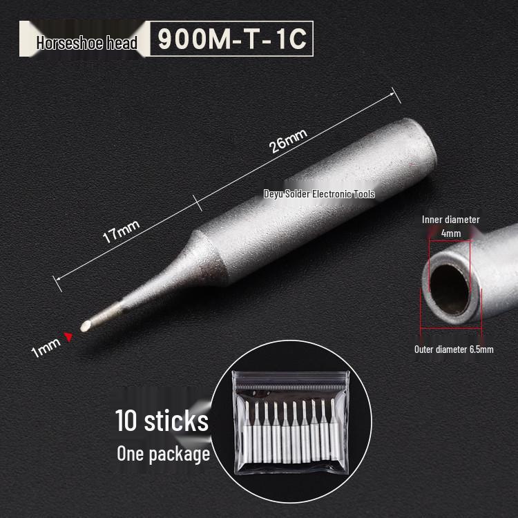 936 Universal Soldering Iron Tip for Constant Temperature Stations - Frosted, Pointed, Horseshoe Blades
