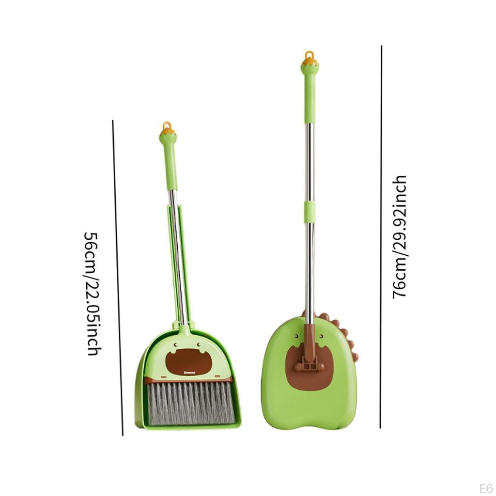 Broom And Dustpan Set for Kids, Cleaning Play Tools Boys Girls