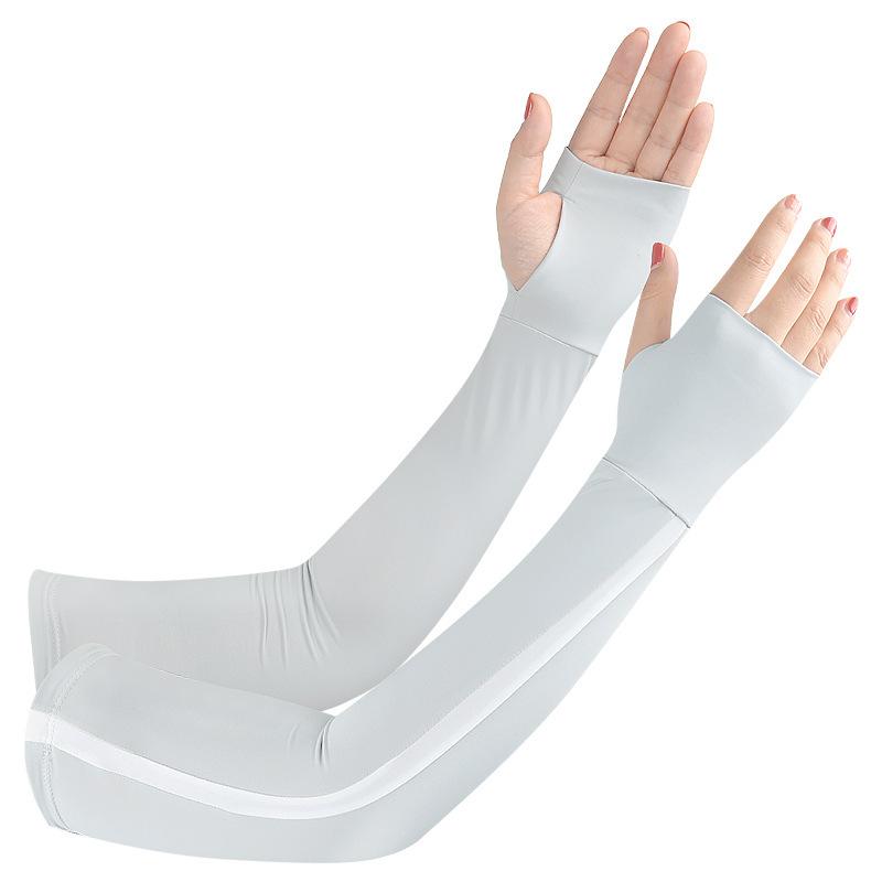 

Летний ледяной шелк, антирукав, для улицы, путешествий, велоспорта, спорта, солнцезащитный, анти-ультрафиолет, ледяной, дышащий, нарукавник one size fits all серый