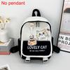 New Large Capacity Backpack Cute Cat Ultra-light Bookbags Schoolbag Gift
