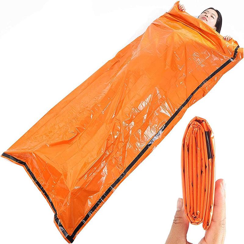 Portable Emergency Survival Sleeping Bag with Multifunctional Insulation for Hiking and Camping