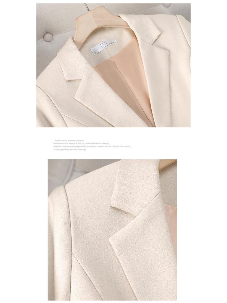 Women's Pink Slim Fit Professional Suit - Spring/Autumn 2026 High-End Formal Wear