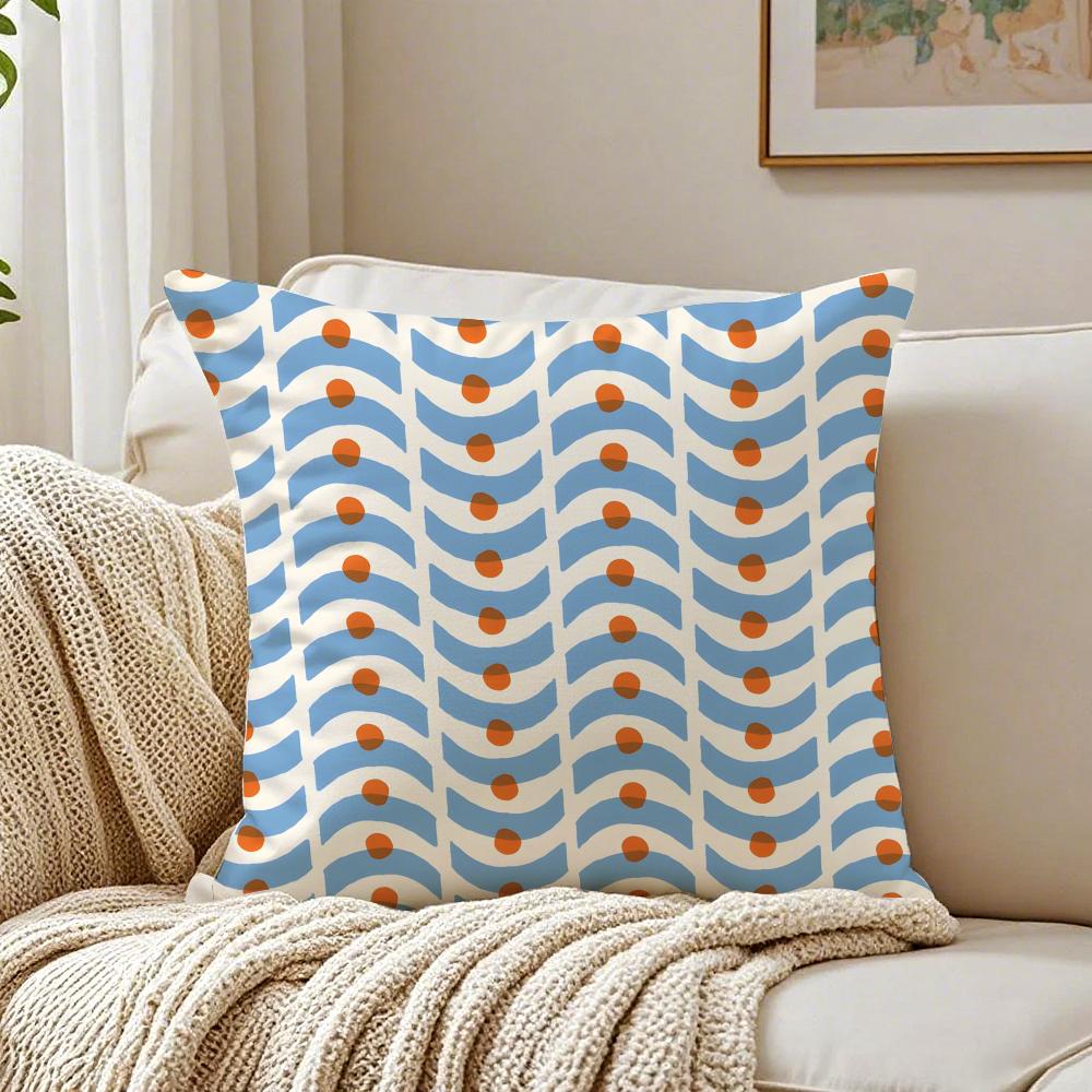 Modern Art AAriana Martin New British Pattern Cushion Cover Linen Pillowcase Soft for Sofa Bed Home Room Decor