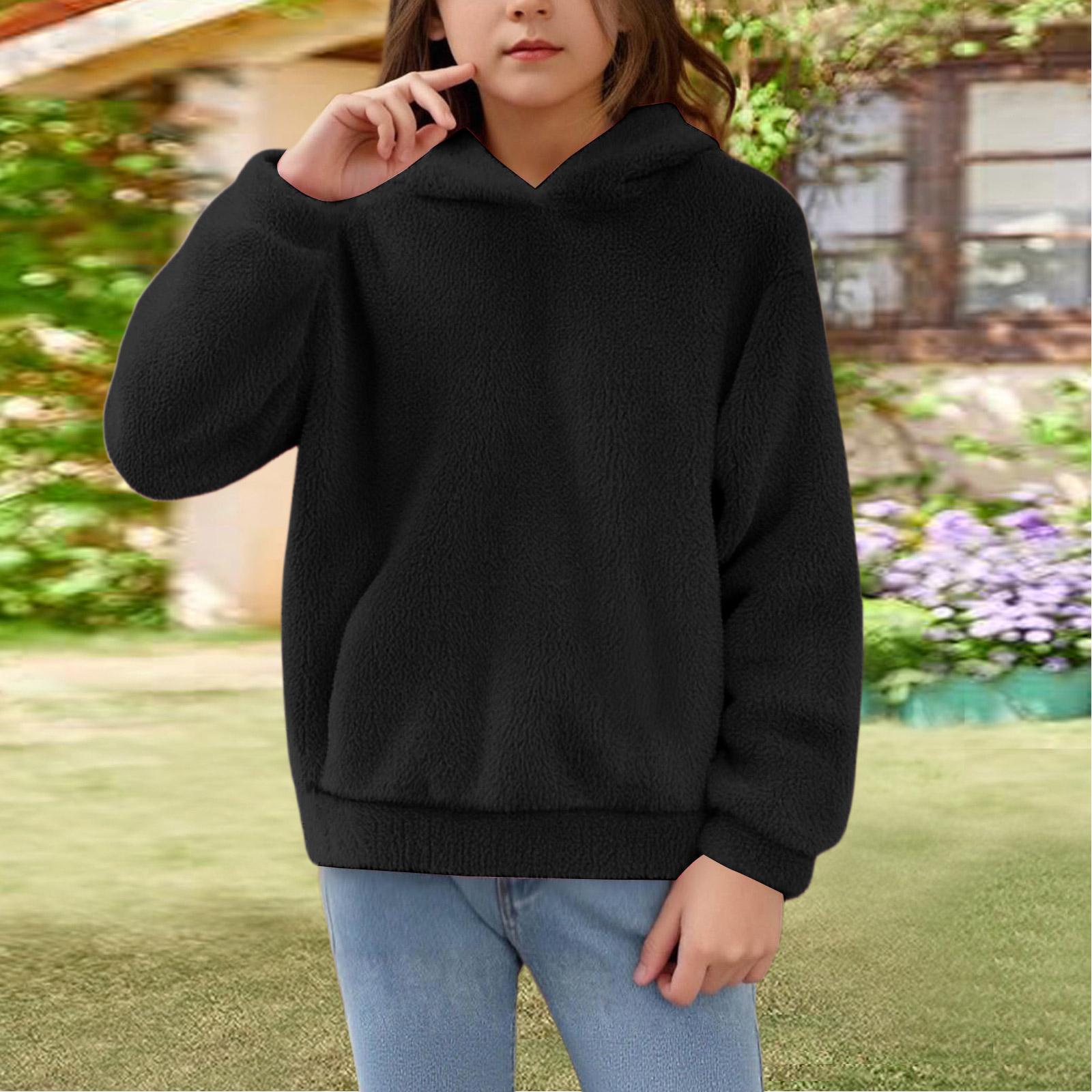 

Девичья толстовка с капюшоном с кроличьими ушками - Теплая флисовая толстовка 130