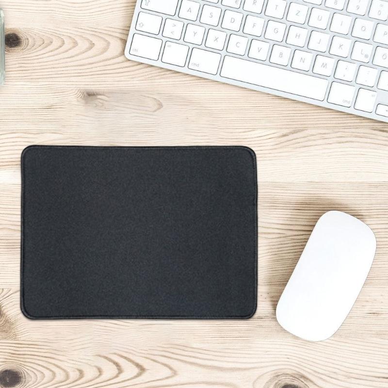 Mouse Pad Gaming Mouse Pad Desktop Laptop Computer Simple Black Office Rubber Small Antislip Pad Rubber Base Carpet