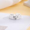 Fashionable Couple Rings Accessory Eye catching Alternative Couple Rings Stylish Silver Rings for Pet Lovers
