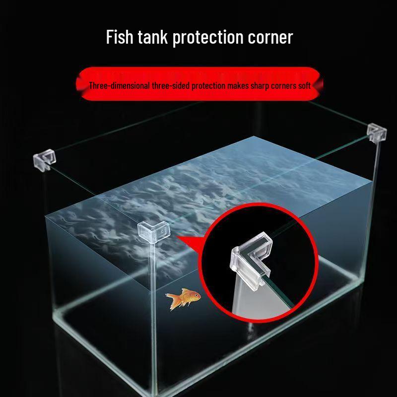 Transparent Fish Tank Table Corner Protector - Soft Triangle Guard for Child Safety