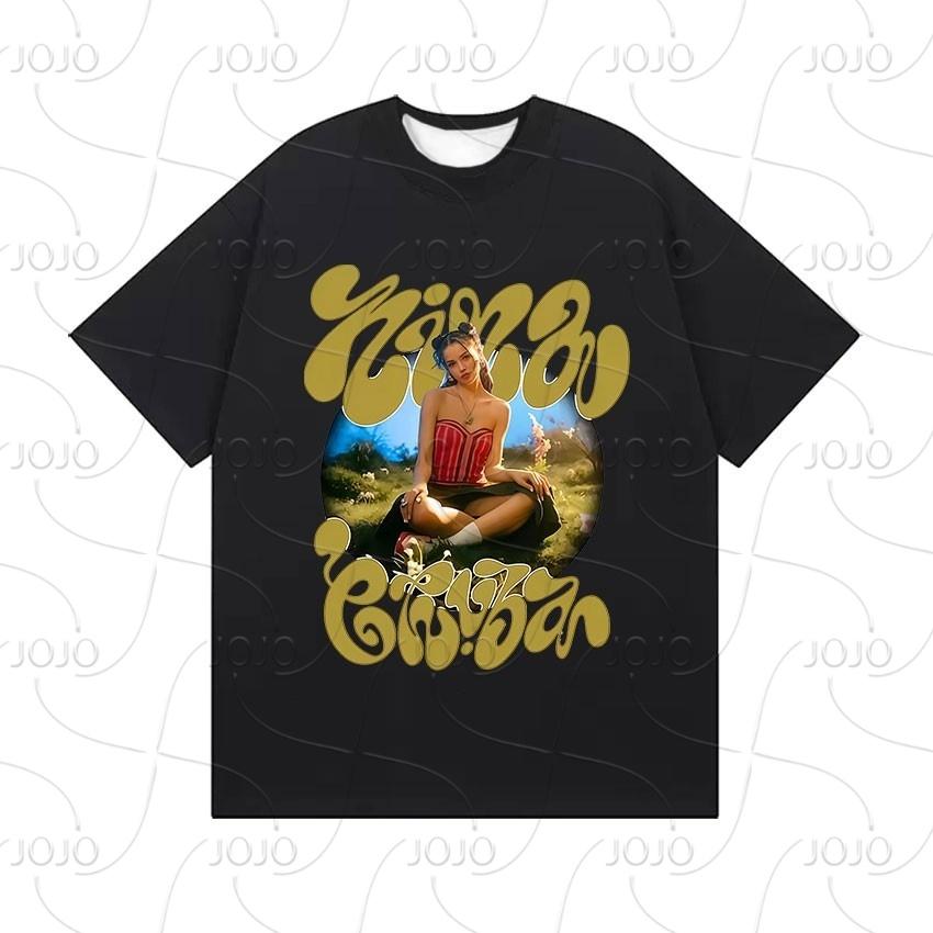 Nina Chuba Gira del Álbum 2025 Camiseta Estampada Hombre Mujer Ropa Hip Hop Camisetas de Manga Corta Moda Retro Camiseta Oversize