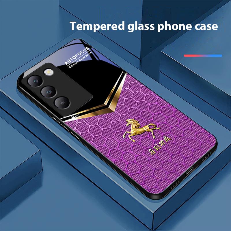 Stup de Albine Cal Pentru Y72 33S 11 03 36 96 Lite 35 16 Iqoo 12 V40 SE 5G 29 40 21 30 X80 Pro Vivo Carcasă de Telefon din Sticlă Călită Neagră