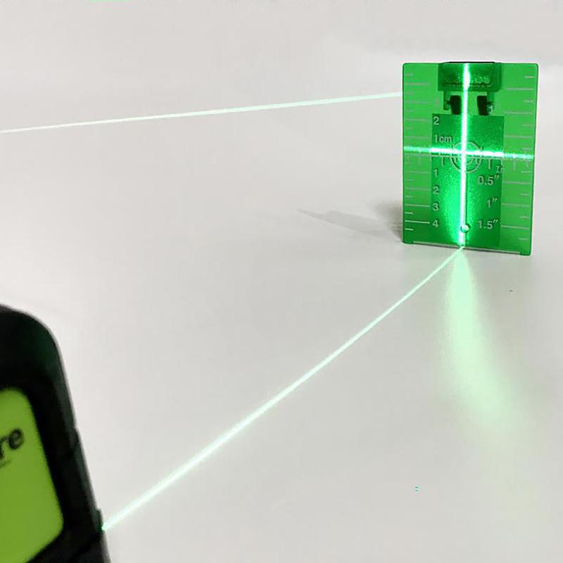 Plastová laserová terčová karta pro zelenočervenou laserovou nivelační destičku laserový terč