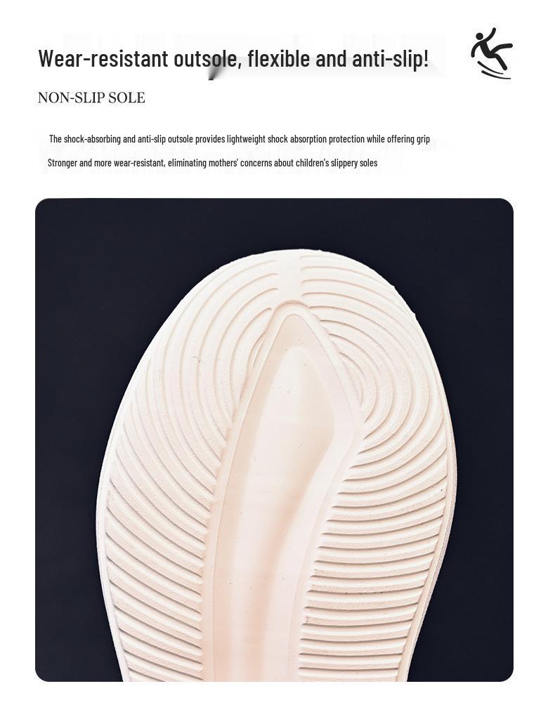 Babudou 2024 Spring Kids' Leather Sports Shoes with Rotating Button for Boys & Girls