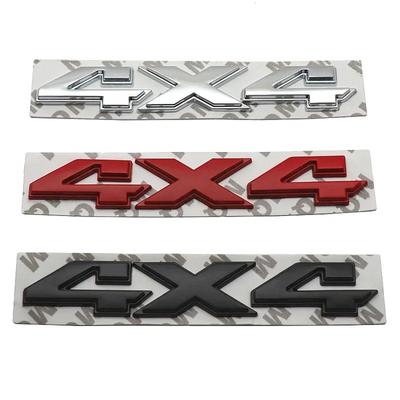 Autocollant Emblème Badge Métal 3D 4x4 pour Coffre Arrière d'Aile de Voiture Renegade Wrangler Compass Grand Cherokee Patriot Liberty