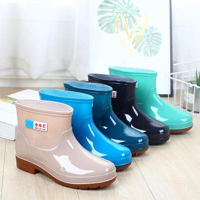 Regenstiefel für Damen, Frühling und Herbst, kurze Röhre, Regenstiefel, Wasserschuhe, wasserdichte Arbeitsschuhe, Gummischuhe