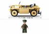 Sluban Seconde Guerre Mondiale Débarquement en Normandie Modèle Jeep WILLYS US Blocs de Construction pour Enfants Voiture Militaire Armée Briques Jouet Arme Classique