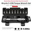 Adjustable Torque Range Tool Torque Wrench Ratchet Torque Wrench AS SHOWN 5-25N Torque Wrench Adjustable 5-25 Nm Range