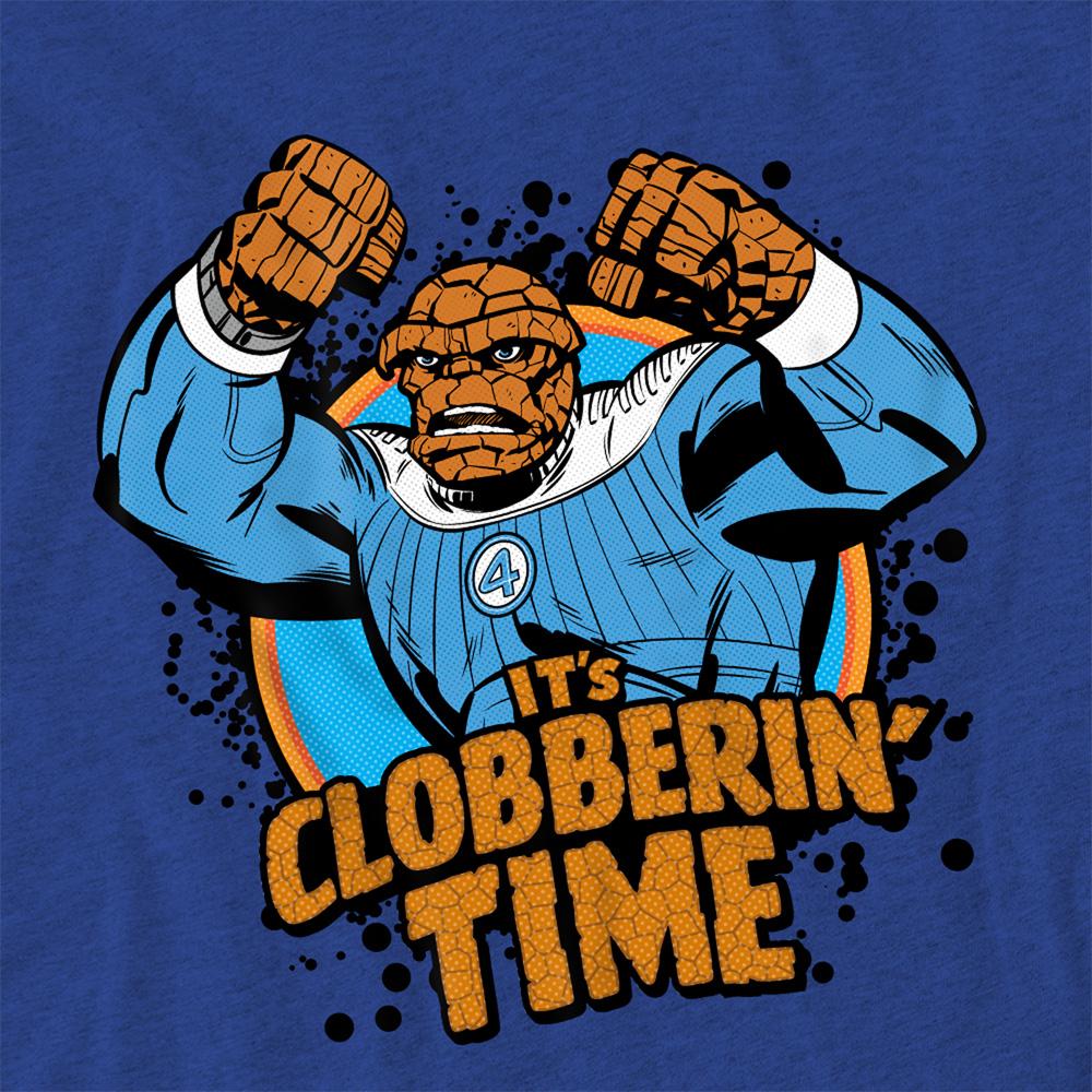 Fantastic Four Unisex Adult ClobberinÂ´ Time Thing Heather T-Shirt