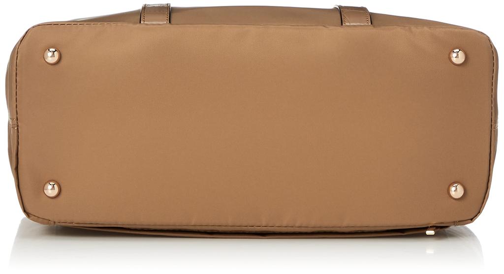 Labagagerie Eco-Friendly Nylon and Embossed Enamel 2-Way Mini Tote Bag, Women's, Beige (21), Free Size, B001701