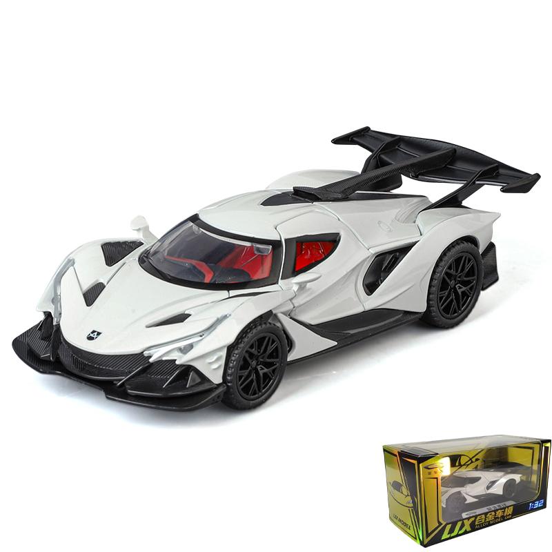 1/32 Scale Apollo IE Miniature Alloy Diecast Model Car Metal Sound & Light Mini Ornament Decoration High Simulation Collection Present