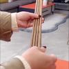 ZISIZ Wenge Wood Extra Long Chopsticks for Frying & Hotpot