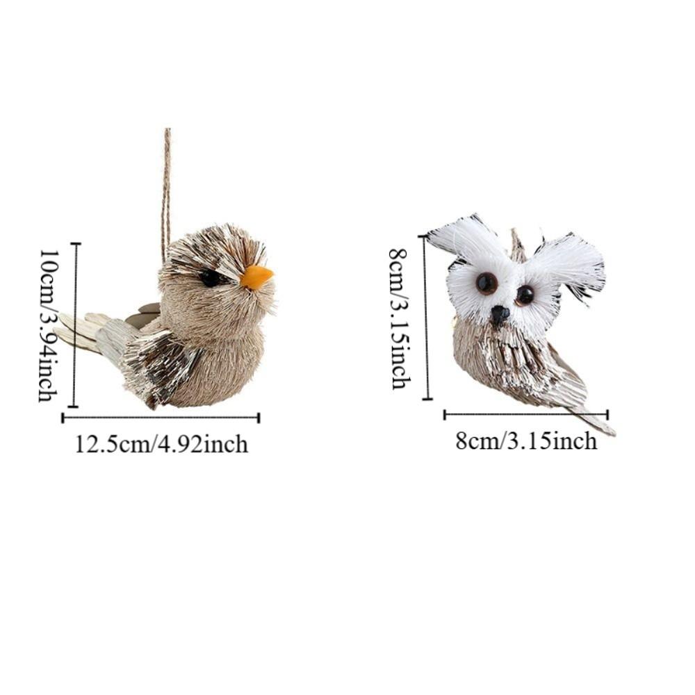 Small Christmas Tree Decorations DIY Simulated Squirrel Pendant  Merry Christmas Decor