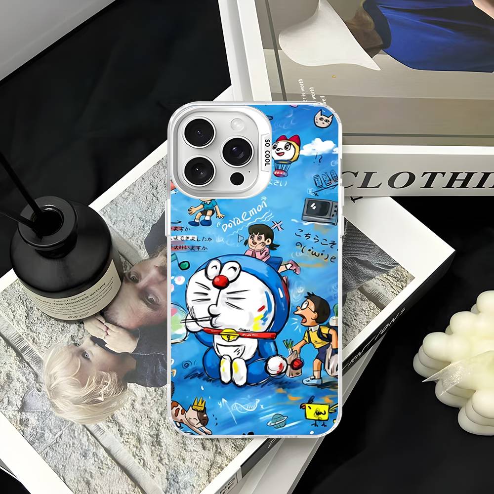 Cartoon D-Doraemons Phone Case For IPhone 16 15 14 13 12 11 Pro Max 17 Plus Colorful Cover