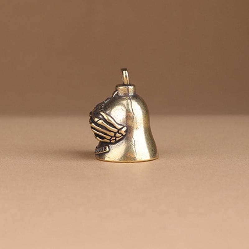 Guardian Bell Motorcycle Bell For Bikers Women Men W/Hanger Biker Bell For Riders Good Luck Riding Bell Spirit Bell Moto