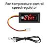 4 Wire PWM Fan Temperature Speed Controller 12V 3A Digital Display Temperature Speed Chassis Noise Reduction Low Controller