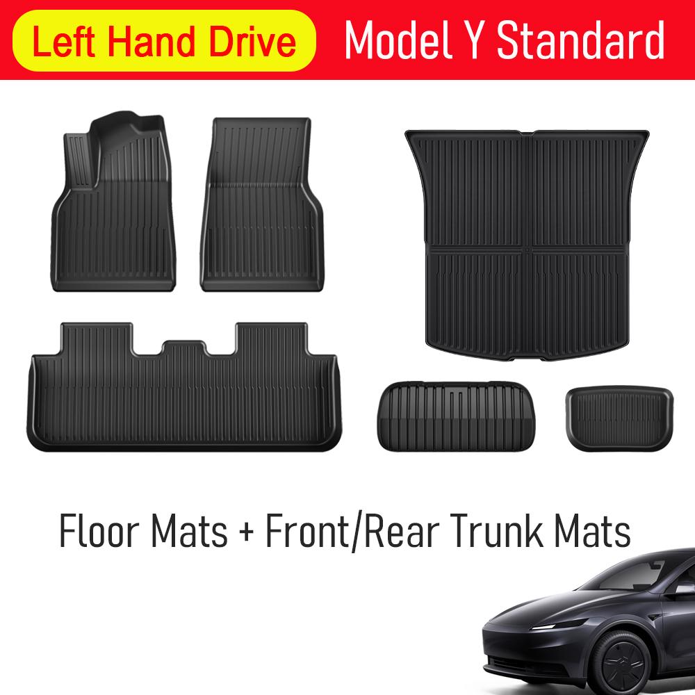 Floor Mat For 2026 2026 Tesla Model Y Standard Trunk Mats Cargo Liners Backrest Pads (Not fit Model Y Premium and Performance)