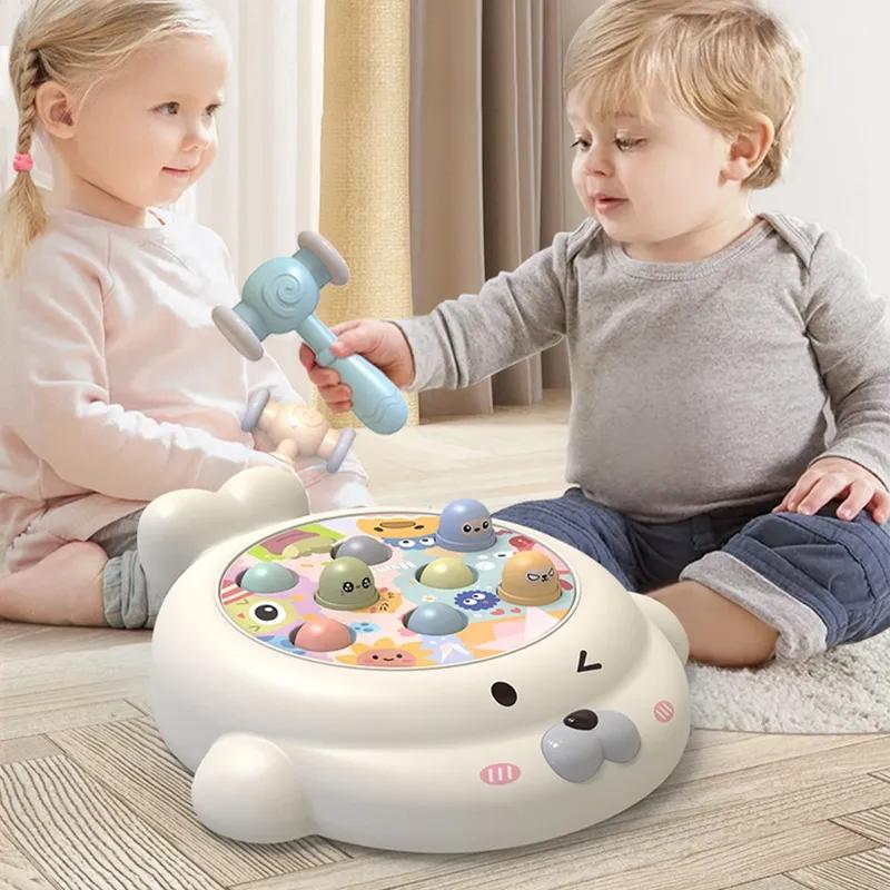 Educational Interactive Toy Whack A Mole Game Hobbies  Pounding Hammers Included Knocking Toy Seal Montessori Toy Gift for Kid