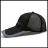 White Fang Hat Cap Breathable Mesh Sports Outdoor Duckbill CZA505 Men's Women's (Black)