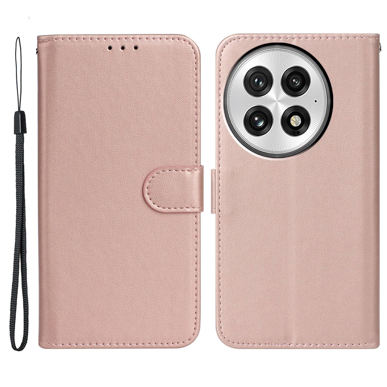 

Чохол для OnePlus 13 із тримачем для карток, відкидна кришка-гаманець із PU шкіри Rose Gold