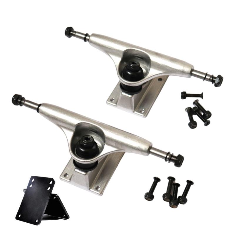 2Pcs 5inch Aluminum Skateboards Truck Skateboards Wheel Bracket Professional Bridge Skate Board Bracket Enduring Base