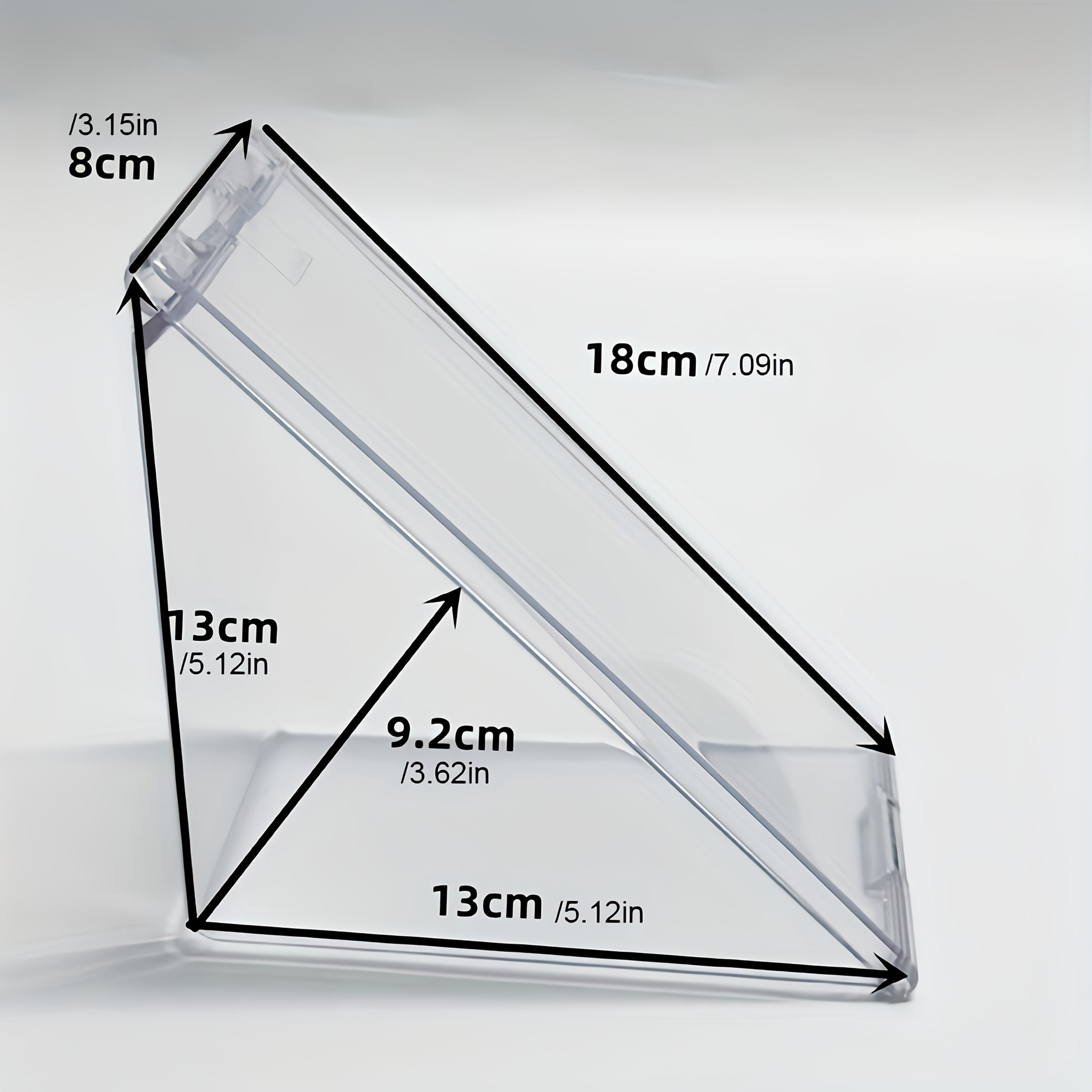 

1pc Portable Triangle Sandwich Container Acrylic Reusable Sandwich Boxes and Lunch Wedge Boxes with Lids for Kids